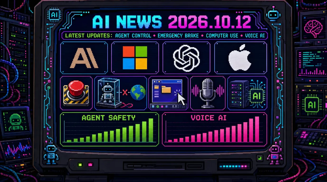 AIニュース速報（2026年10月10日〜12日）｜Anthropicが社内評価環境をネットから遮断（AIエージェントを確実に制御できずと報道）、ナデラ氏「AIモデルには非常ブレーキが必要」、OpenAI「Dots」のPC操作は多くの場合で平均的な人間より速いだろうと開発者、AppleがHuxeのチームと技術を取得へ、音声AIは「ChatGPTの瞬間」まだと幹部まで解説
